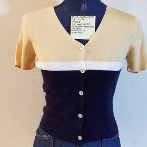 #957 NWOT Takeout NY Cotton Cardigan S MOP buttons